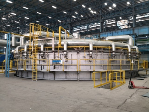 Rotary hearth furnace and heat treatment line for India